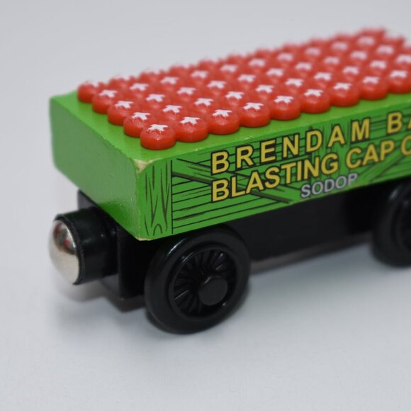 Blasting Cap Car Thomas & Train Wooden Railway Tank Engine Tender Brendam Bay - Picture 3 of 7